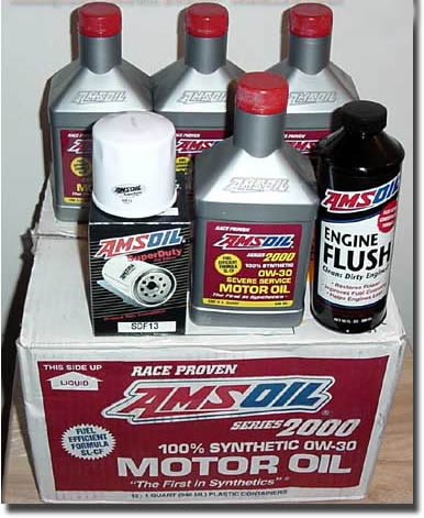 amsoil first oil change. series 2000 0w 30. the best motor oil money can buy
