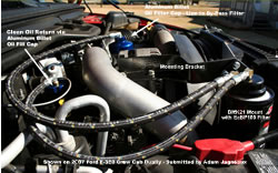 AMSOIL BMK21 By-Pass Kit Installation Picture FORD F-350