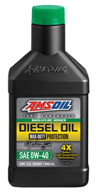  Signature Series Max-Duty Synthetic CK-4
Diesel Oil 0W-40 (DZF)