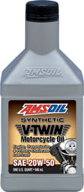  20W-50 Synthetic V-Twin Motorcycle Oil (MCV) 20W50