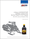 A Study of INTERCEPTOR Synthetic
2-Stroke Oil for Ski-Doo Rotax E-TEC Engines (G3039)